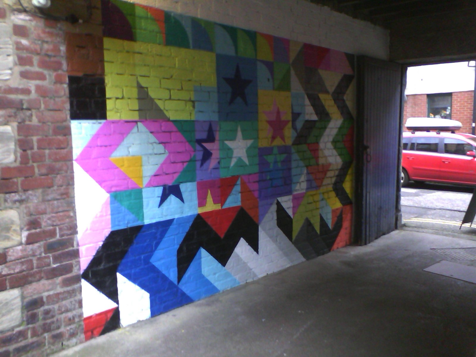 spectrum arts abstract mural edinburgh